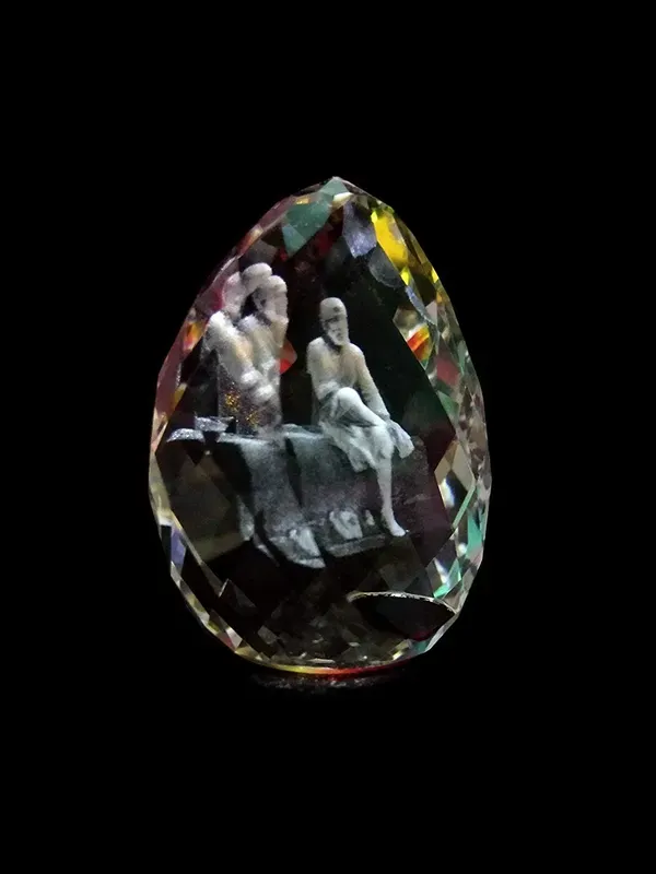 S_A_Resin_3d_Crystal_Sai_Baba_Multicolour_2_Inches