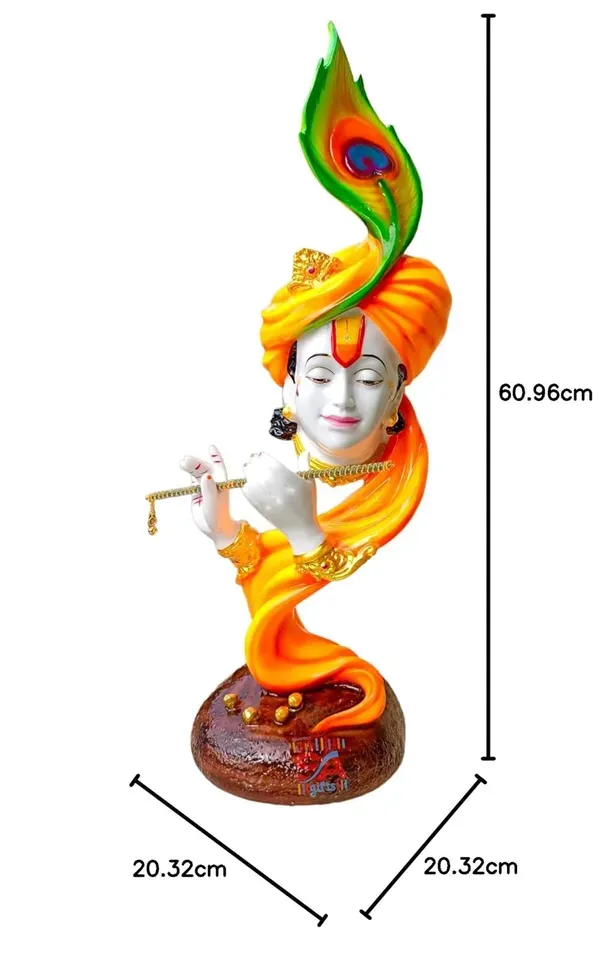 Radium_Marble_Dust_Beautiful_Krishna_With_Flute_Use_In_Pooja_Room_Or_Home_D_More