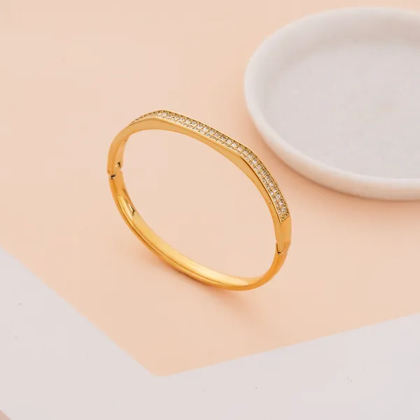 Golden_Stainless_Steel_Sparkling_Eternity_Bangle_Bracelet_For_Women