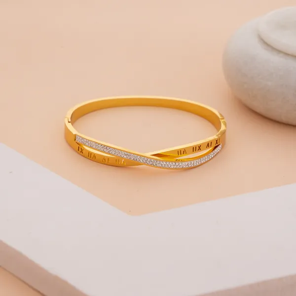 Golden_Stainless_Steel_Dazzling_Crystal_Crossover_Bracelet_For_Women
