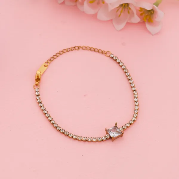 Golden_Stainless_Steel_Crystal_Studded_Chain_Bracelet_For_Women