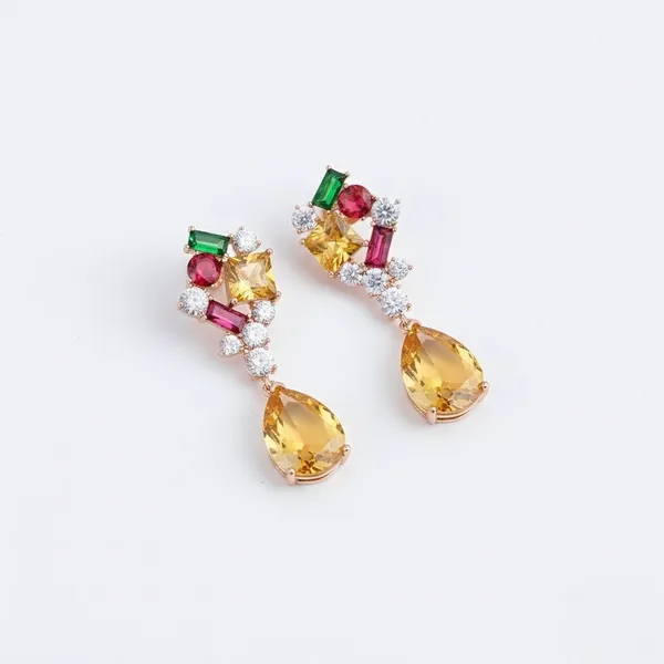 Multicolour_Stainless_Steel_Crystal_Statement_Earrings_For_Women