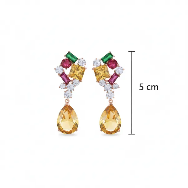 Multicolour_Stainless_Steel_Crystal_Statement_Earrings_For_Women