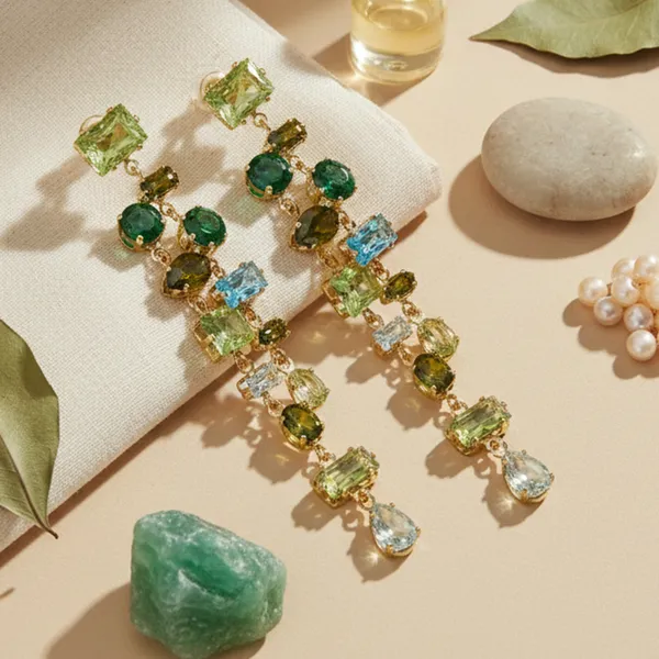 Green_Stainless_Steel_Stone_Statement_Earrings_For_Women