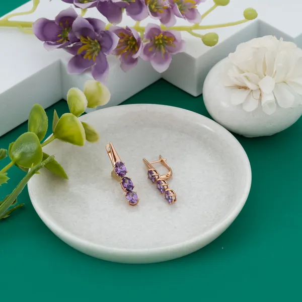Purple_Stainless_Steel_Crystal_Dangle_Earrings_For_Women