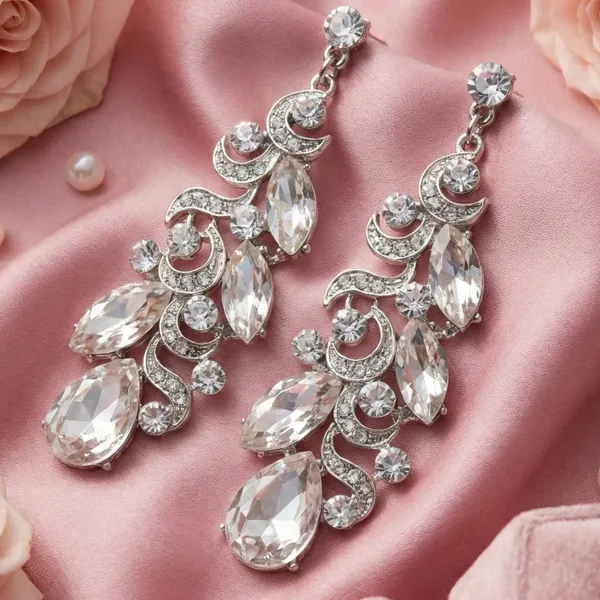 Silver_Stainless_Steel_Crystal_Chillier_Statement_Earrings_For_Women