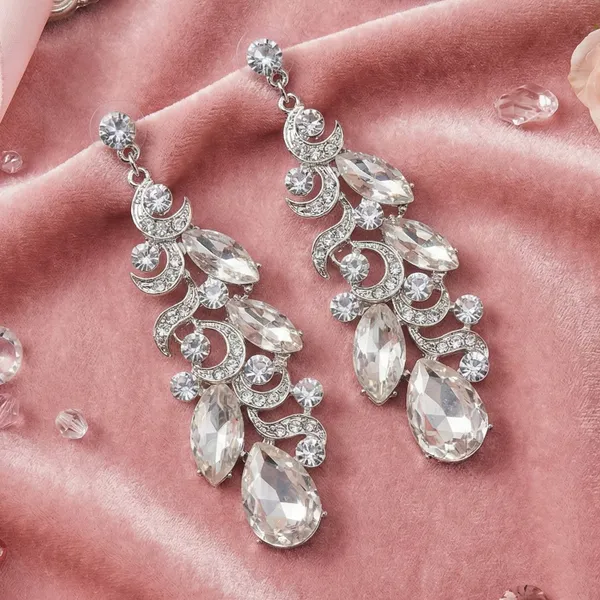 Silver_Stainless_Steel_Crystal_Chillier_Statement_Earrings_For_Women