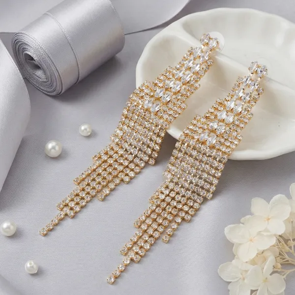 Golden_Stainless_Steel_Tone_Tassel_Statement_Earrings_For_Women