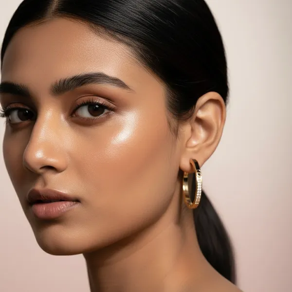 Golden_Stainless_Steel_Classic_Tone_Hoop_Earrings_For_Women
