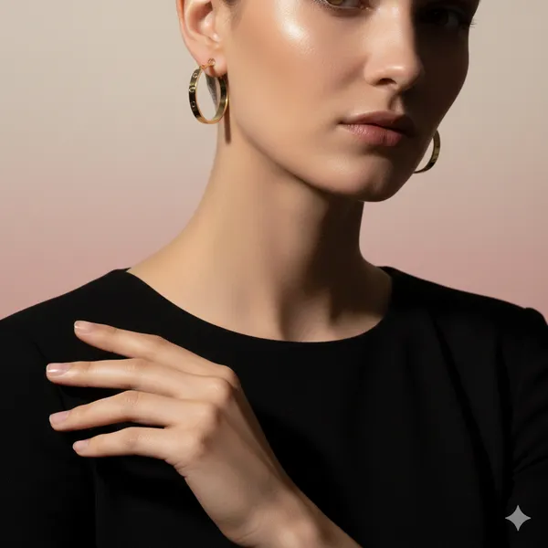 Golden_Stainless_Steel_Classic_Thin_Hoop_Earrings_For_Women