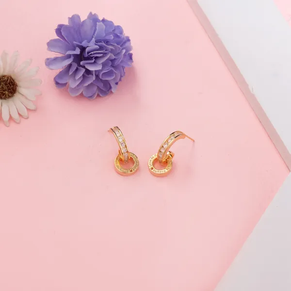 Golden_Stainless_Steel_Everyday_Minimalist_Crystal_Link_Earrings_For_Women