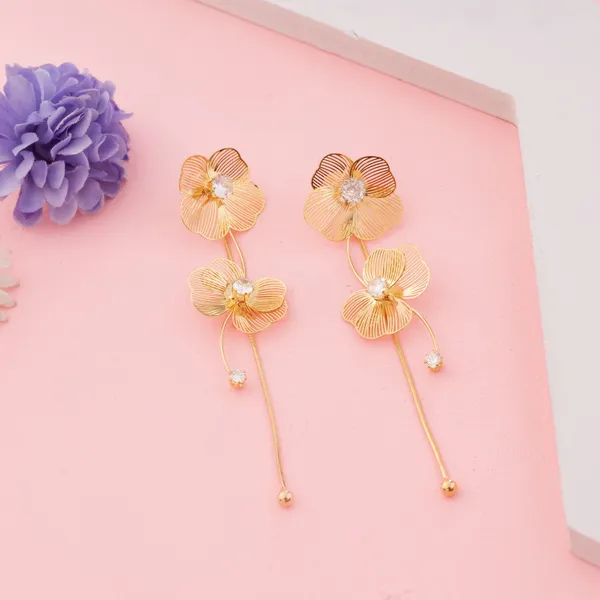 Golden_Stainless_Steel_Filigree_Flower_Dangle_Earrings_For_Women