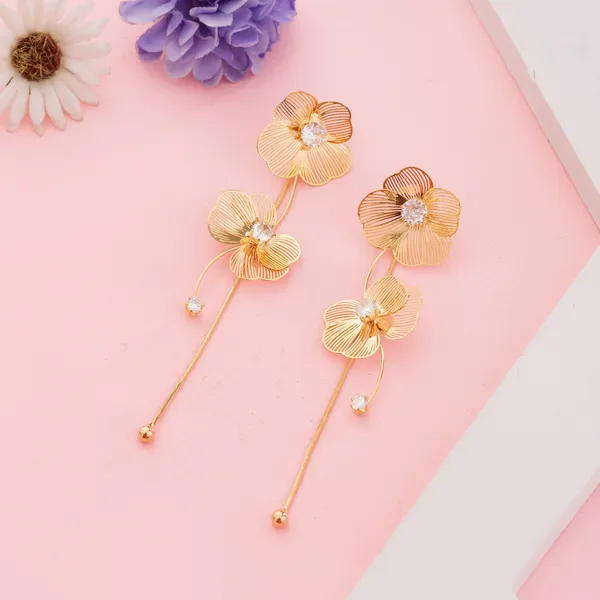 Golden_Stainless_Steel_Filigree_Flower_Dangle_Earrings_For_Women