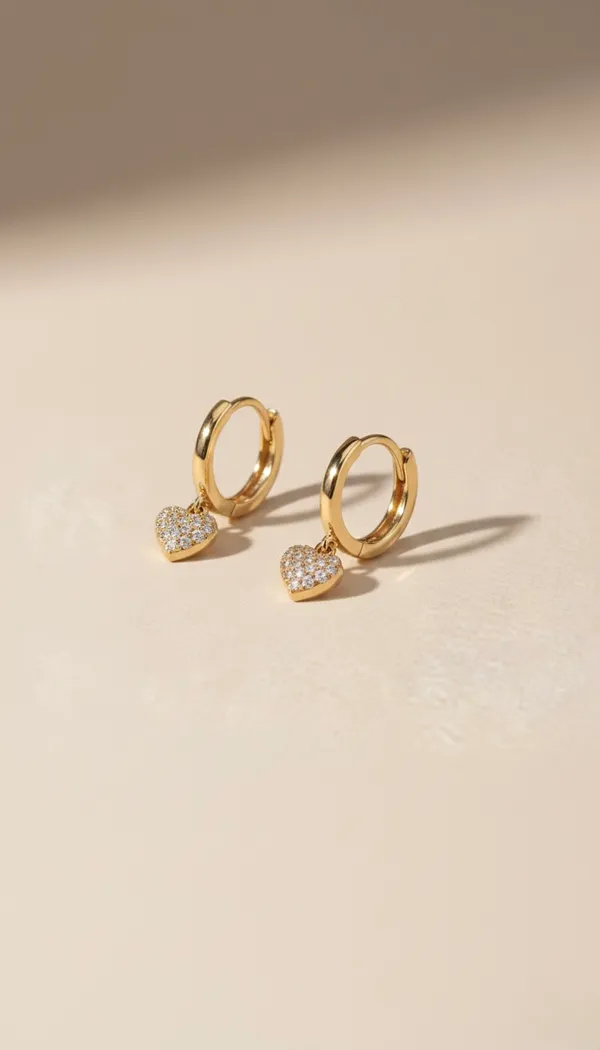 Golden_Stainless_Steel_Sparkling_Heart_Dangle_Small_Hoop_Earrings_For_Women