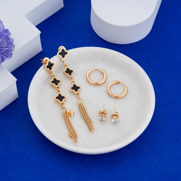 Golden_Stainless_Steel_3-Pair_Anti-Tarnish_Earring_Set:_Studs_Hoops_Combo_For_Women