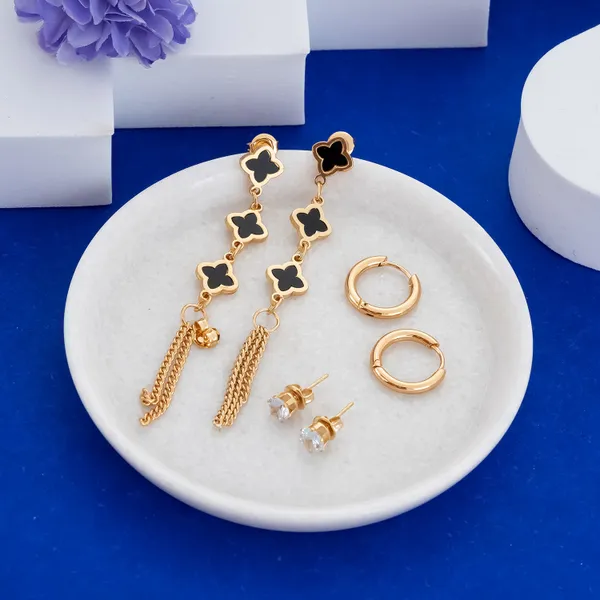 Golden_Stainless_Steel_3-Pair_Anti-Tarnish_Earring_Set:_Studs_Hoops_Combo_For_Women