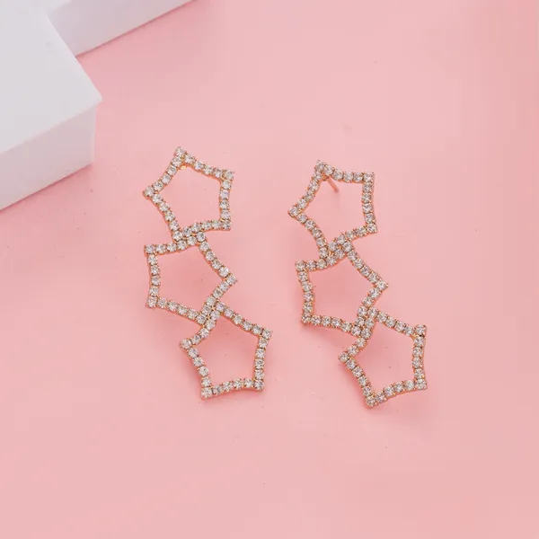 Silver_Stainless_Steel_Statement_-Tone_Star_Shaped_Earrings_For_Women