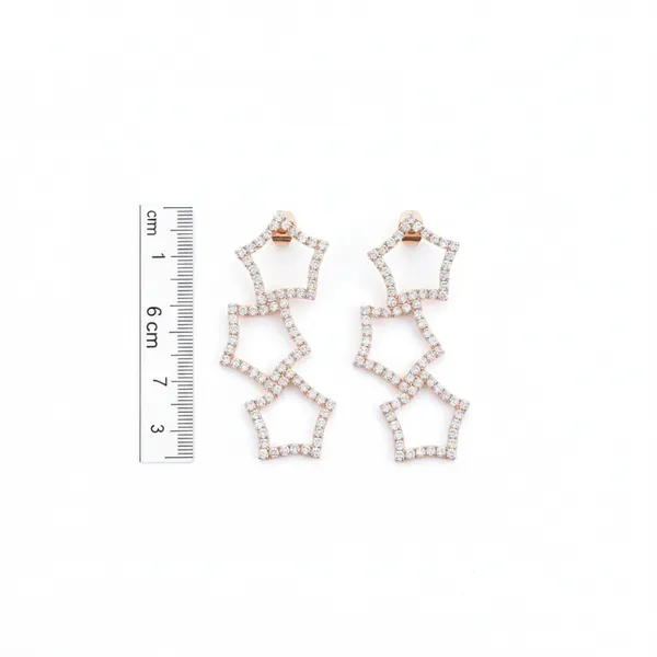 Silver_Stainless_Steel_Statement_-Tone_Star_Shaped_Earrings_For_Women