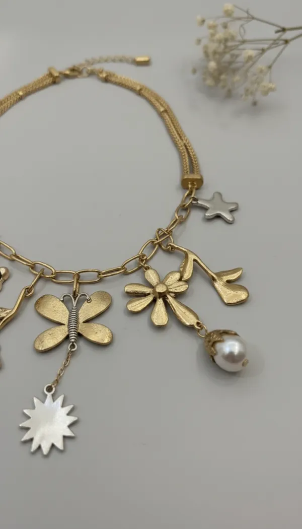 Golden_Stainless_Steel_Laye_Chain_Charm_Necklace_For_Women