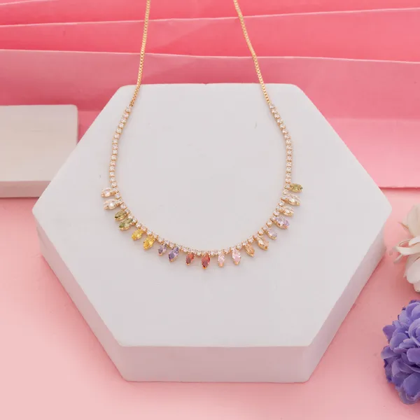 Multicolour_Stainless_Steel_Minimalist_En_Rainbow_Drop_Necklace_For_Women