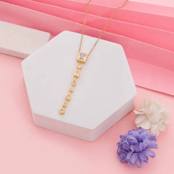 Golden_Stainless_Steel_Elegant_Stone_Drop_Necklace_For_Women