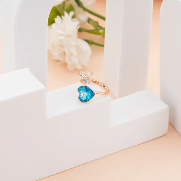 Golden_Stainless_Steel_Ocean_Teardrop_Stone_Ring_For_Women