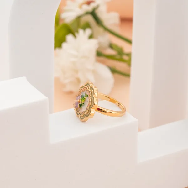 Golden_Stainless_Steel_Cute_Flower_Blossom_Ring_For_Women