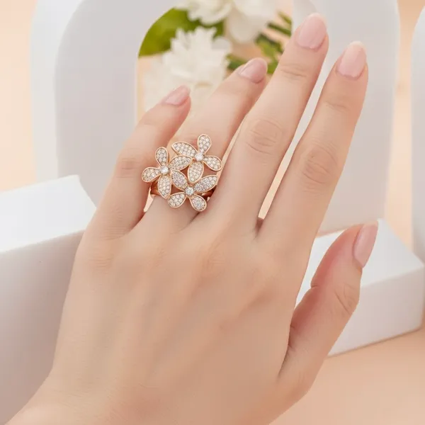 Golden_Stainless_Steel_Sparkle_Cluster_Statement_Ring_For_Women