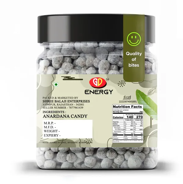 100%_Organic_Anardana_Goli_Digestive_&_Mouth_Freshener_Tasty_Mukhwas_Pomegranate_Candy_(200_G)