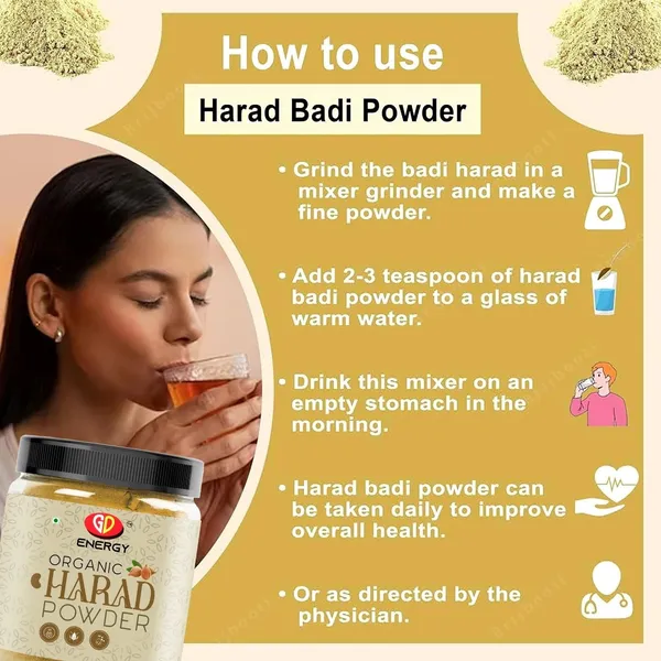 Harad/Haritaki_Powder_(200_Grams)_Jaivik_Bharat_Certified_Terminalia_Che_Energy_Bars_(200_G,_Leaves)
