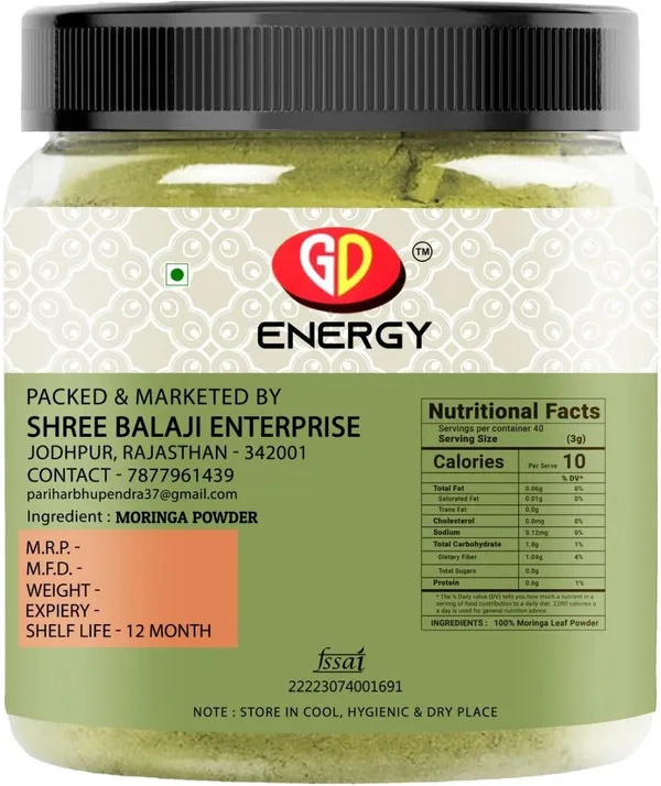 Organic_Moringa_Powder_(100_Gram),_Drumstick_Leaf_Powder_Rich_In_Antioxidants,_(100_G)