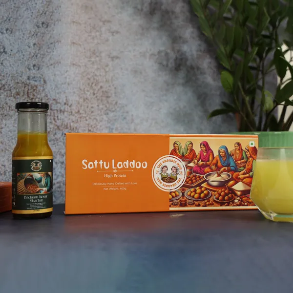 Premium_Taste_Of_Tradition_Sattu_Laddoo_&_Badam_Kesar_Sharbat_For_Everyone