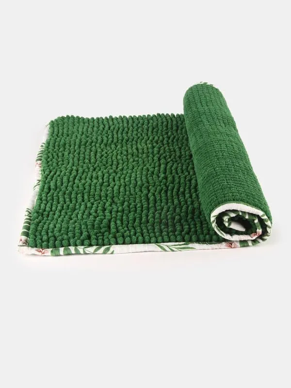 Green_Foliage_Microfiber_Doormat_Size_Anti_Slip_Easy_Washable_Soft_Flat_Mat