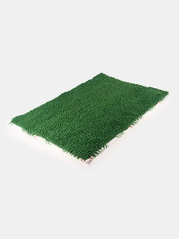 Green_Foliage_Microfiber_Doormat_Size_Anti_Slip_Easy_Washable_Soft_Flat_Mat