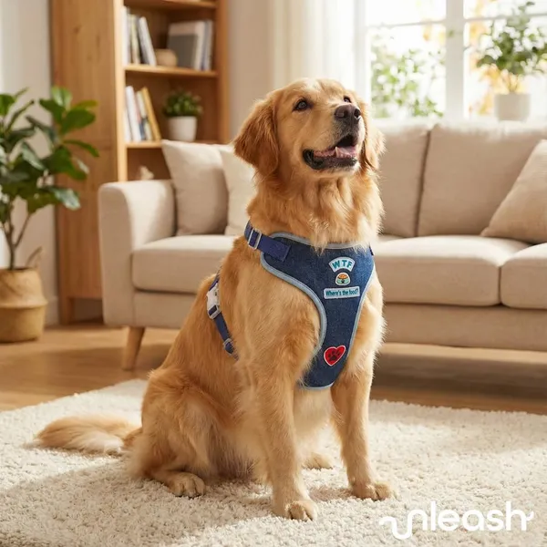 Blue_Adjustable_Outdoor_Dog_Harness_With_Led_Snap_Buckles,_High_Safety_Dog_Belt_For_Large_Dogs
