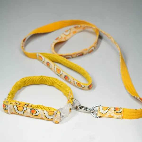 Yellow_Super_Light_Weight_Collars_With_Adjustable_Length_And_Led_Snap_Buckles