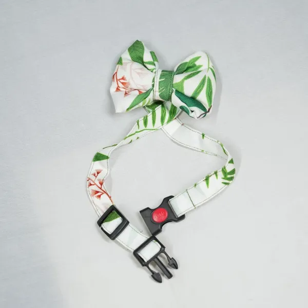 White_Adjustable_Fashion_Party,_Function,_Weeding_Cum_Formal_Costume_Necktie_For_Dog/Puppy/Cat/Kitten