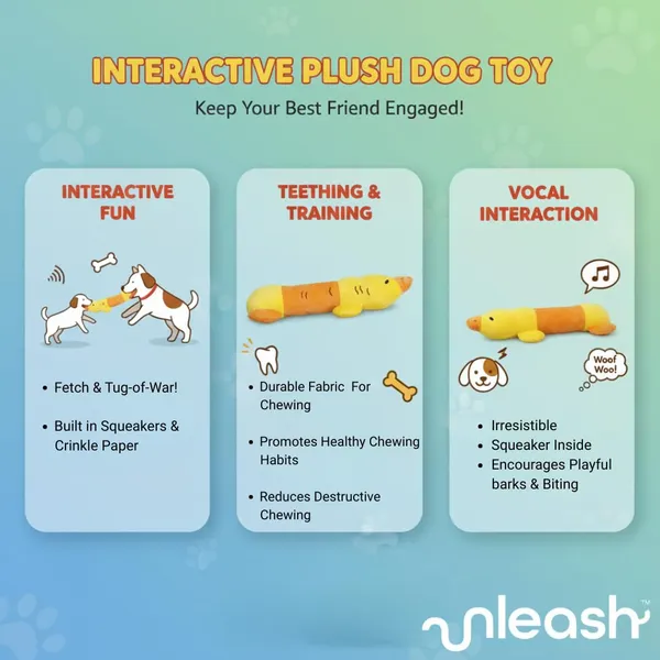 Yellow_Pet_Interactive_Plush_Toys,_Teething_Training_Pet_Toys