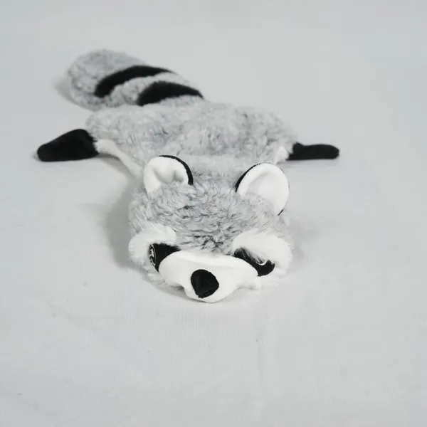 Grey_Large_Dogs_Toy_Pet_Chew_Squeak_Squeaky_Plush_Toys_Interactive_Tough_Gift_Raccoon