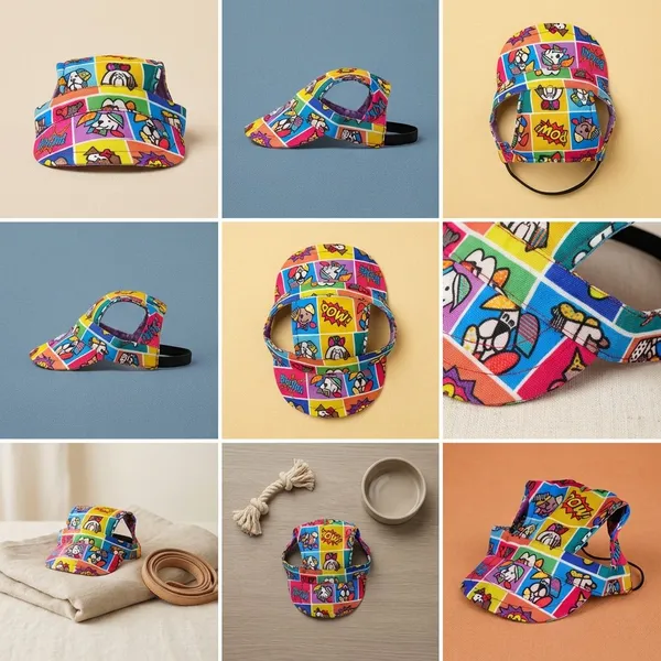 Multicolor_Cotton_Outdoor_Sport_Sun_Protection_Baseball_Cap_For_Male_&_Female_Dogs