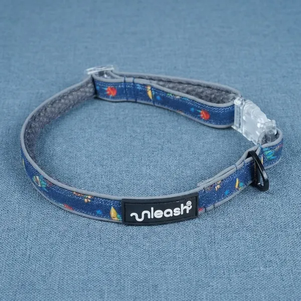 Blue_Adjustable_Dog_Collar_With_Led_Snap_Buckles,_Ideal_Dogs_Belt_For_Large_Dogs
