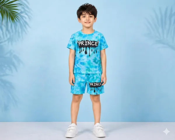Boys_Blue_Tie-Dye_Prince_Printed_T-Shirt_&_Shorts_Set