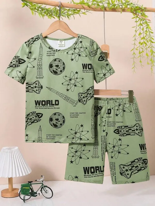 Boys_Green_Space_Rocket_Printed_T-Shirt_&_Shorts_Co-Ord_Set