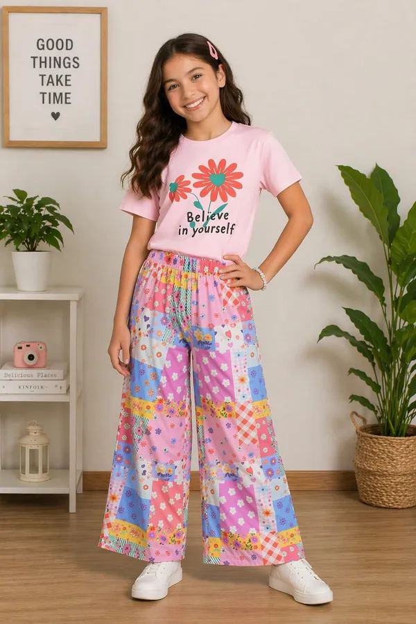 Girls_Pink_Floral_Printed_T-Shirt_with_Wide-Leg_Palazzo_Set