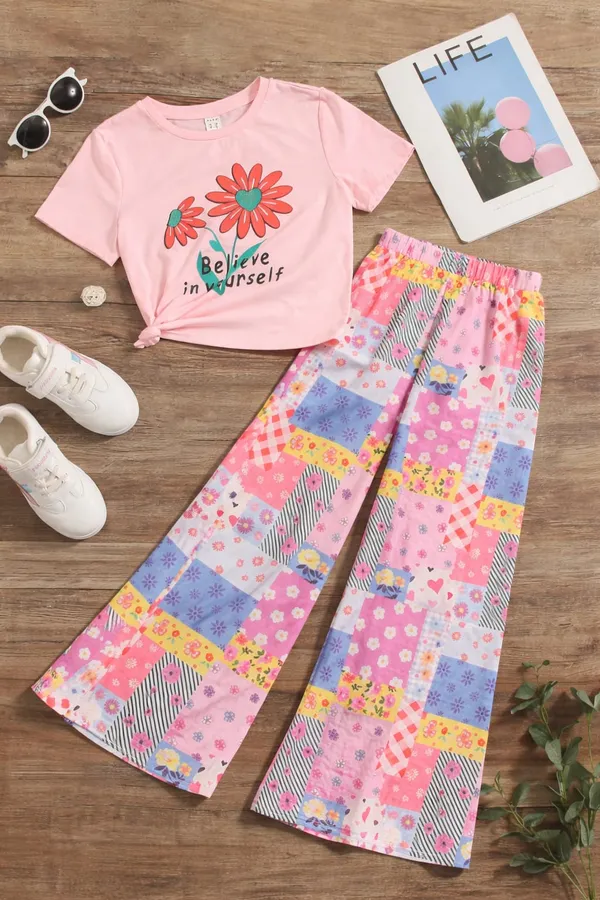 Girls_Pink_Floral_Printed_T-Shirt_with_Wide-Leg_Palazzo_Set