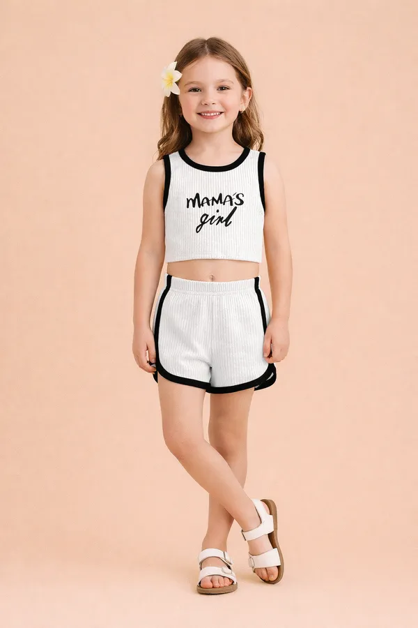 Girls_Printed_Ribbed_Cotton_Sleeveless_Top_&_Shorts_Set_|_Mama’s_Girl_Summer_Co-Ord_Set_for_Kids