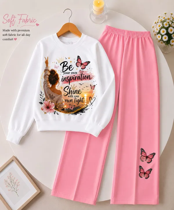 Girls_White_Inspirational_Printed_Sweatshirt_with_Pink_Butterfly_Palazzo_Set