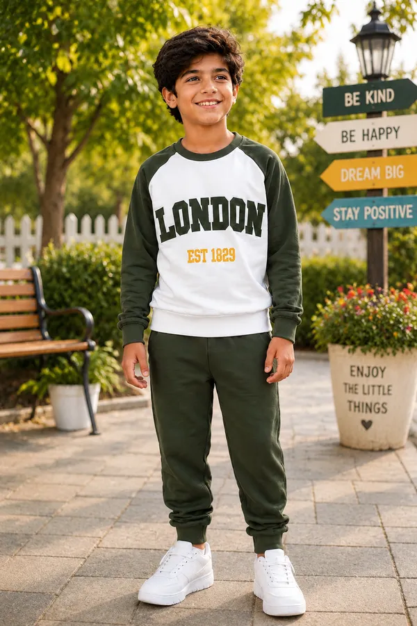 London_Varsity_Boys_Sweatshirt_&_Jogger_Set_–_green_&_White