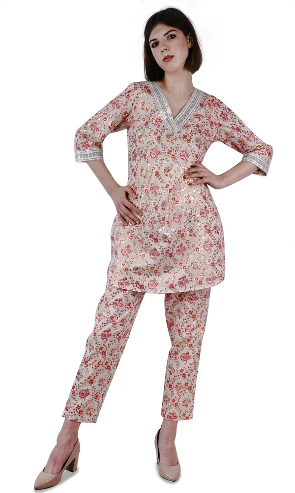 White_Elegant_Design_Cotton_Co-Ord_Set_For_Women