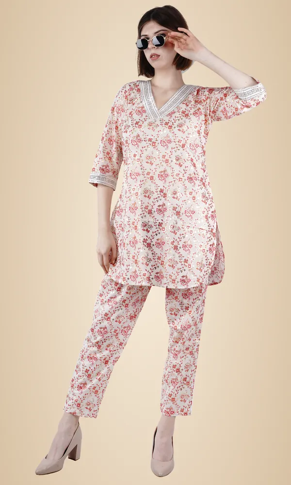 White_Elegant_Design_Cotton_Co-Ord_Set_For_Women